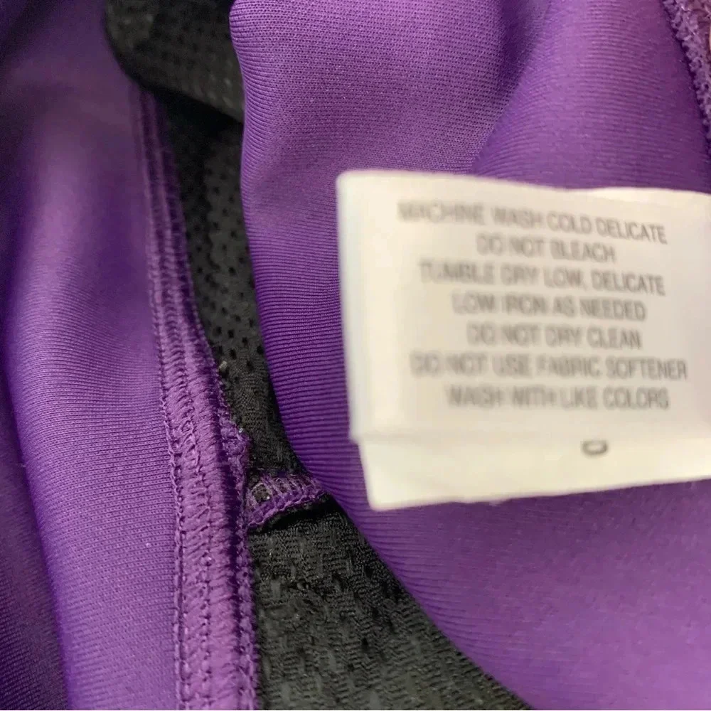 Annika Dry Tech UPF 50 Pants Woman Small Purple Pull On Pockets Golf Travel Work